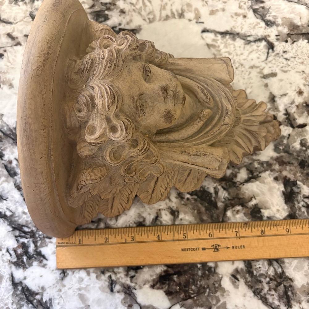 Angel Cherub Wall Shelf French Country Cottagecore Old World European Decor - Picture 7 of 12